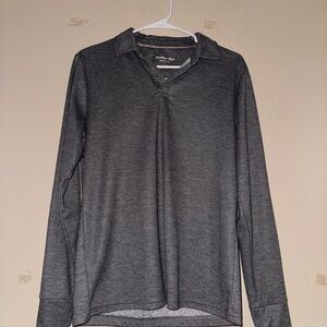 Men's Gray Henley Shirt